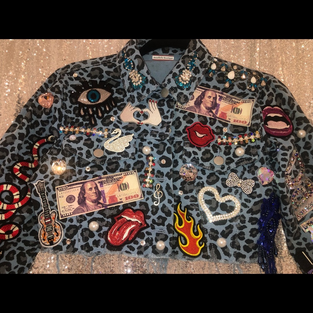 Handmade one of a kind denim jacket